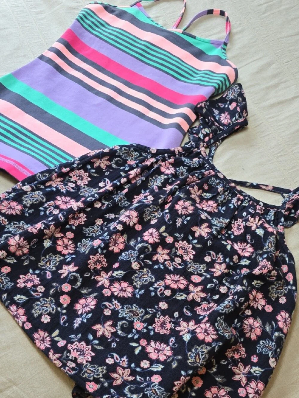Summer Girls Tops (4) Fits Approx Size 12 - See Detail Sizing and Measurements